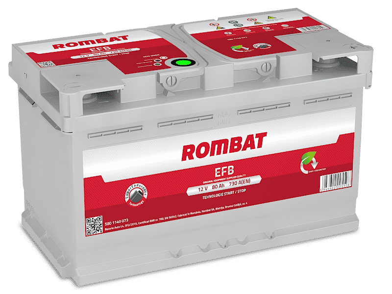019 Stop Start EFB Car Battery Rombat 95Ah - The Battery Guys