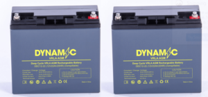 Leoch Dynamic 12v 22ah Golf Battery Twin Pack