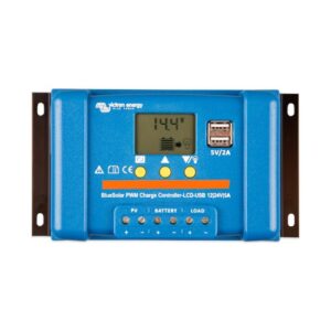  Victron Energy BlueSolar PWM LCD&USB 12/24V 5A – SCC010005050