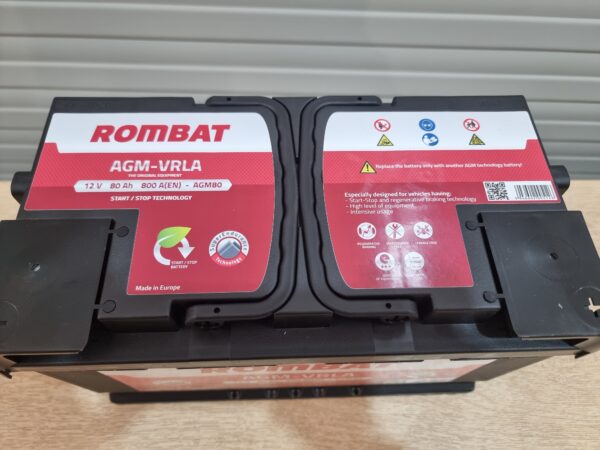 115 Rombat AGM Start/Stop Car Battery - Image 2